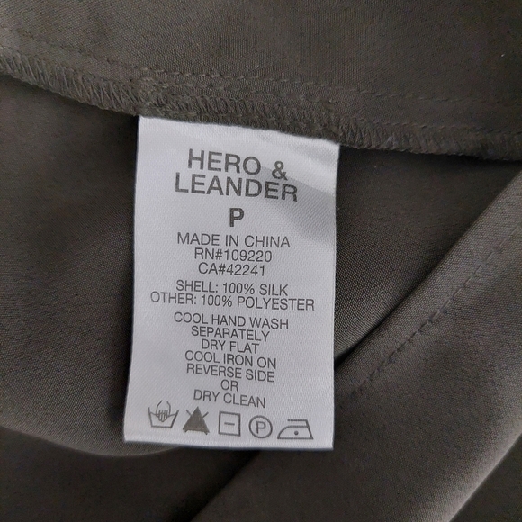 Anthropologie Hero & Leander Women's Gray Dress Abstract Print Size P (Small) - Picture 11 of 11